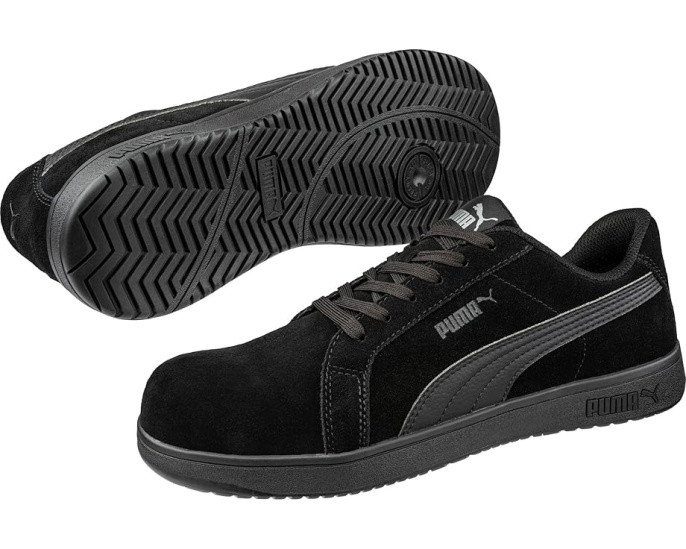 Кроссовки Puma Iconic Suede Low EH с композитным мыском и противоскользящей подошвой