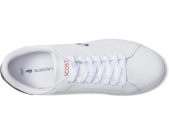 Кожаные кроссовки Lacoste Powercourt с контрастными элементами