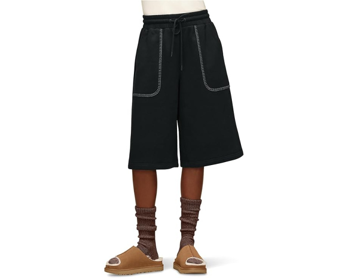 Шорты UGG Classic Bermuda Short из плюшевого флиса с накладными карманами