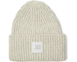 Вязаная шапка бини UGG Chunky Rib Beanie с высокой посадкой