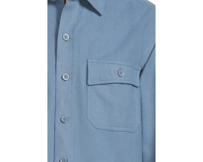 Рубашка Chamois Shirt от L.L.Bean с традиционным кроем и начесом