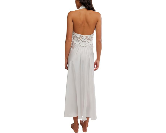 Free People Скользящее платье миди Petal Party с цветочным кружевом