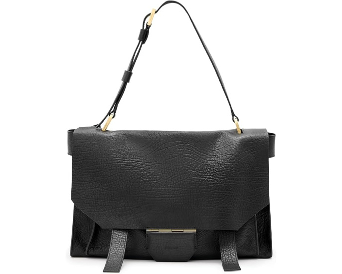 Сумка AllSaints Ursa Grain Satchel из кожи
