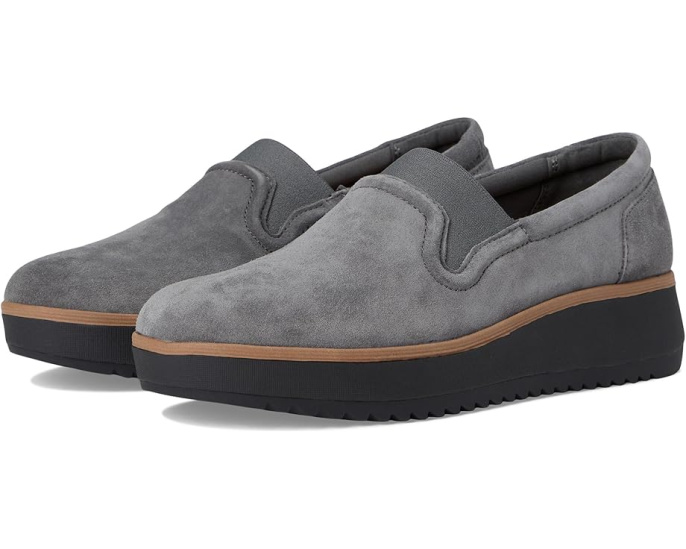 Clarks Zylah Sky балетки на платформе с текстильным верхом