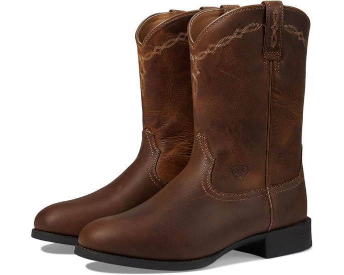 Ariat Heritage Roper ковбойские сапоги Distressed Brown