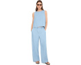 Топ Eileen Fisher из легкого денима с круглым вырезом