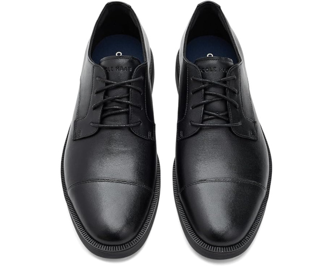 Туфли Cole Haan Davidson Grand Cap Toe из кожи с усиленным мыском