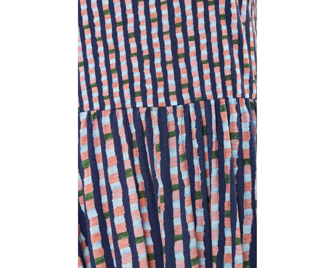 Платье NIC+ZOE Petite Dani Reef Stripe в полоску с вырезом лодочка