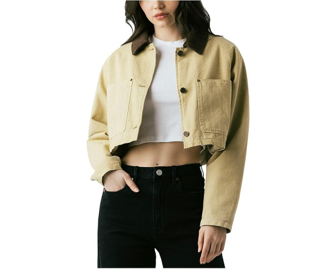 Укороченная куртка Blank NYC Breaking Camp из твила