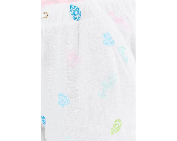 Lilly Pulitzer укороченные льняные брюки Brawley с поясом на кулиске
