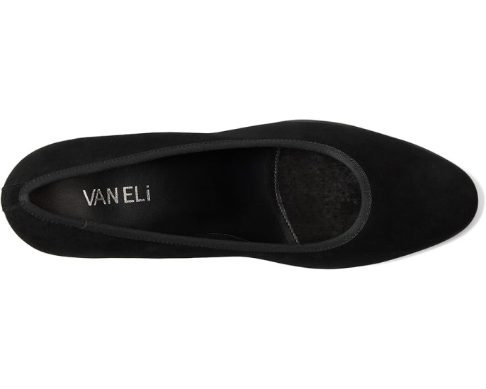 Туфли-лодочки Vaneli Dazzle на устойчивом каблуке из замши