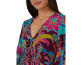 Короткое платье Adrianna Papell Printed Flounce с присборенными рукавами