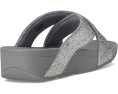Сандалии Lulu Crinkled-shimmer Cross Slides от FitFlop с блестками