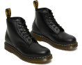 Ботинки Dr. Martens 101 Yellow Stitch с гладкой кожей и классической строчкой