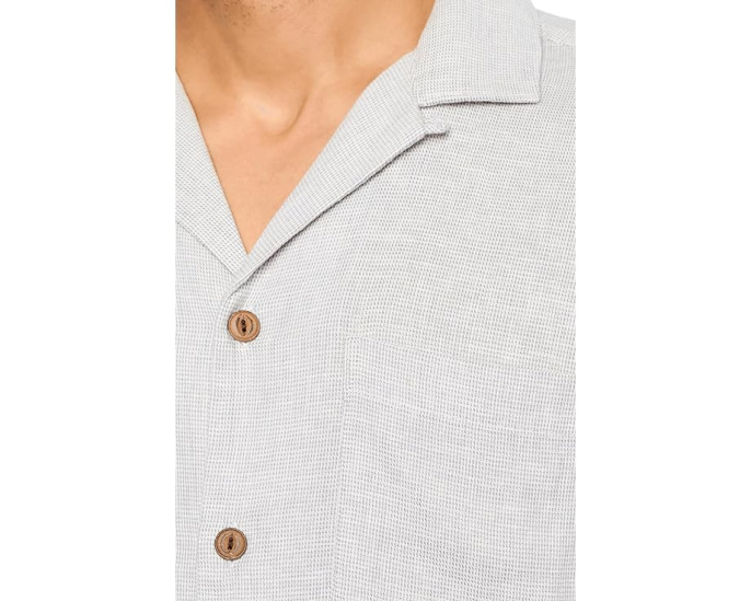 Рубашка Short Sleeve Breeze Camp от Faherty из льняной смеси