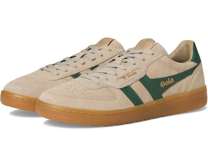 Замшевые кроссовки Gola Hawk Suede '86 с кожаными полосами