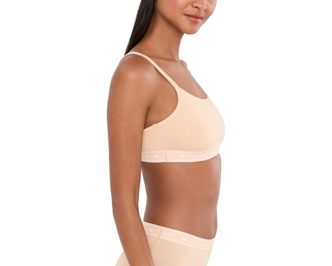 Stretch Cotton Logo Band Bralette