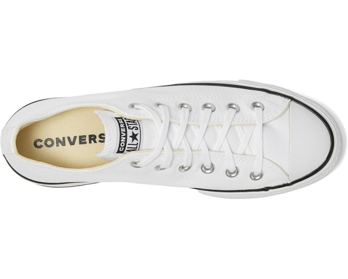 Converse Кожаные кеды Chuck Taylor All Star Low Top Platform на платформе