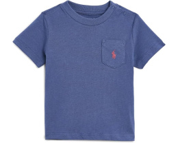 Детская хлопковая футболка с карманом Polo Ralph Lauren
