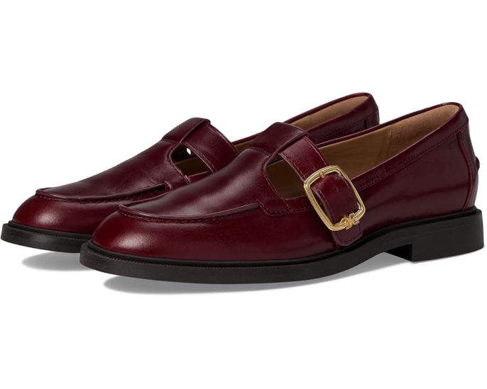 Лоферы Elaina Sam Edelman с Т-образным ремешком и крупной пряжкой