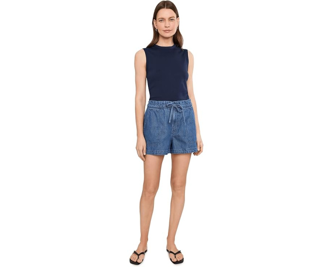 Madewell топ Ribbed Shell Tank с ребристой фактурой