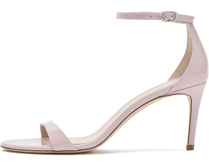 Босоножки Nudist II Sandal 75 на шпильке с глянцевым верхом Stuart Weitzman