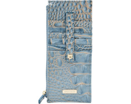 Картхолдер Brahmin из фактурной кожи Vintage Indigo Melbourne