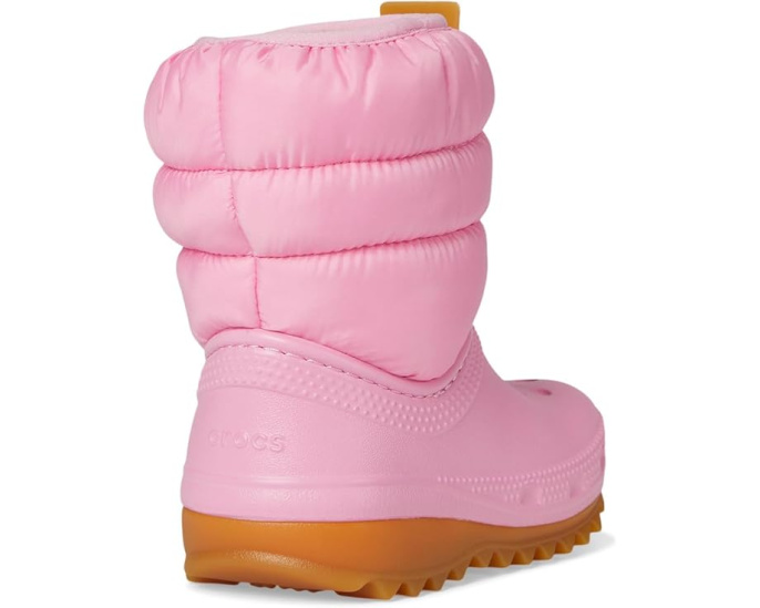 Crocs утепленные сапоги Classic Neo Puff для детей с искусственным мехом