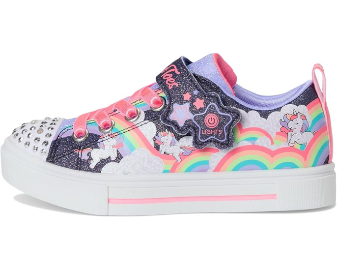 Детские кроссовки Skechers Twinkle Sparks Jumpin Clouds со светящимся носком