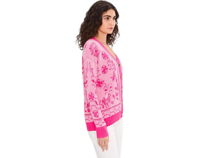Кардиган Lilly Pulitzer Maralisa с V-образным вырезом и принтом