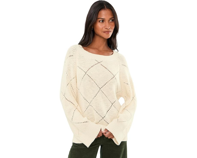 Джемпер Diamond Stitch Popover от Sanctuary свободный крой хлопок