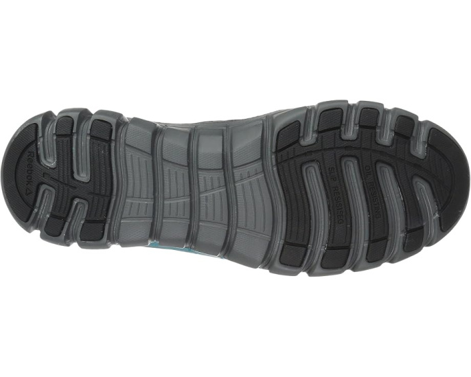 Кроссовки рабочие Reebok Sublite Cushion Work Alloy Toe SD серо-бирюзовые
