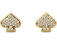 Серьги-гвоздики Everyday Spade Pave Studs от Kate Spade New York со стразами
