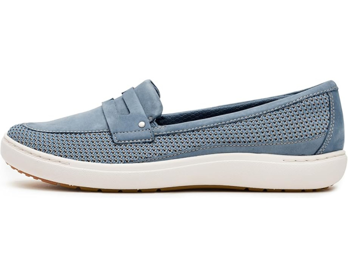 Лоферы Clarks Nalle Glide из нубука с поддержкой стельки Contour Cushion