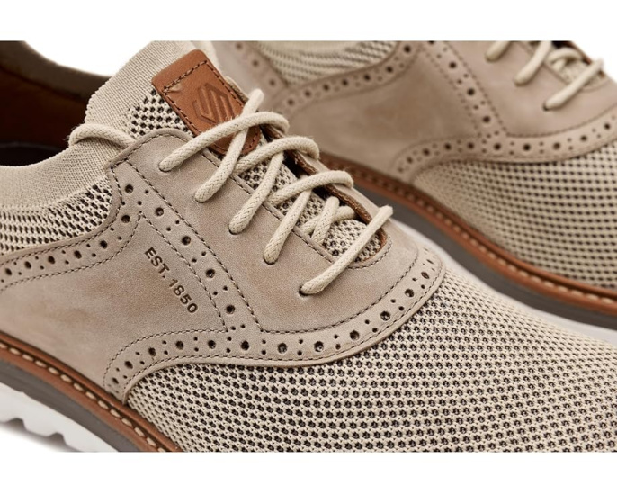 Кроссовки Johnston & Murphy Braxton Knit Saddle с трикотажным верхом и стелькой TRUFOAM
