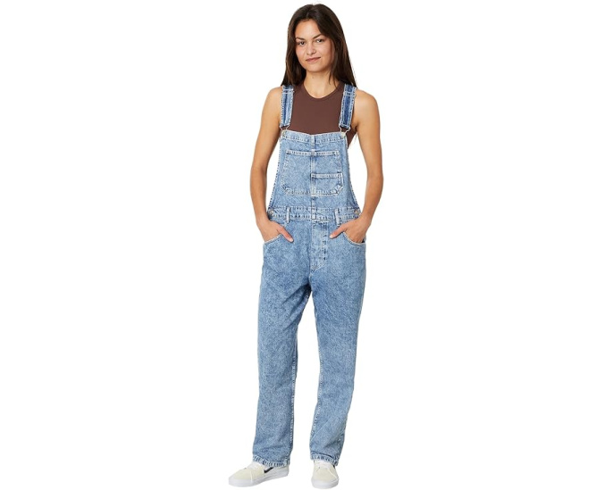 Free People Джинсовый комбинезон Ziggy в светлой стирке