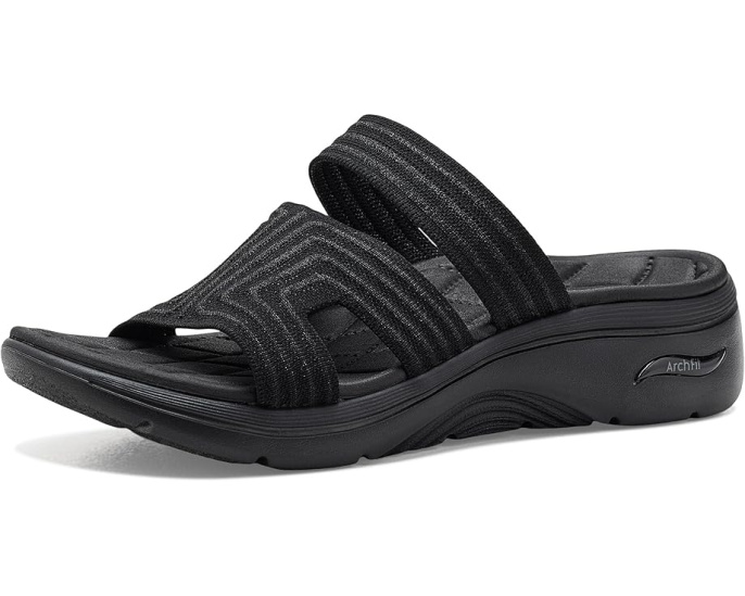 Сандалии Skechers GO WALK Arch Fit 2.0 с блестящим трикотажем