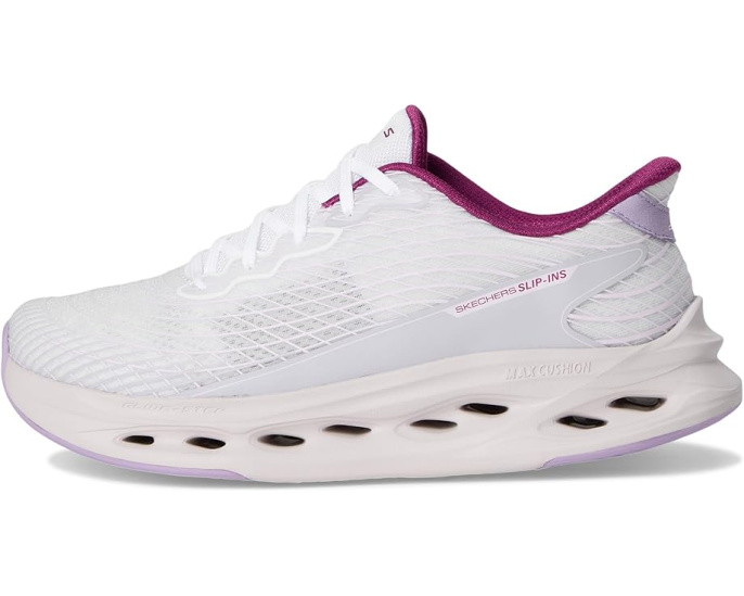 Кроссовки SKECHERS Max Cushioning Glide Step Sapphire Hands Free Slip-Ins с подошвой Goodyear