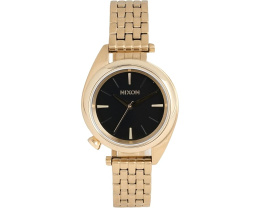 Nixon Eddy часы с позолоченным корпусом и черным циферблатом