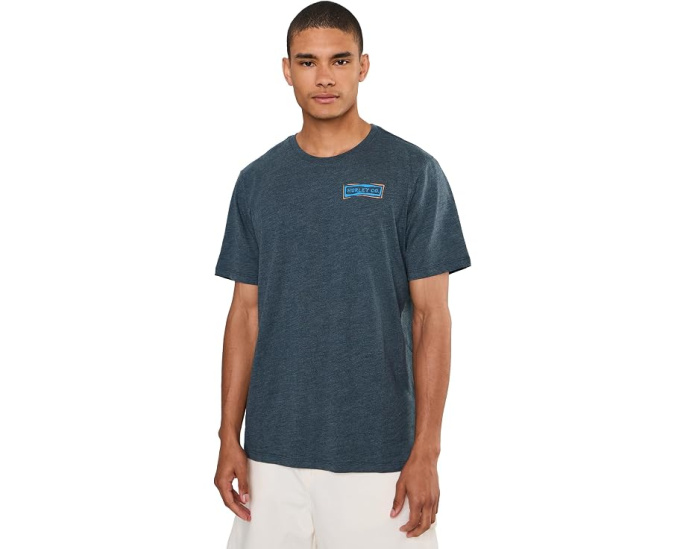 Hurley Journey Slub Short Sleeve футболка с круглым вырезом из смесового хлопка