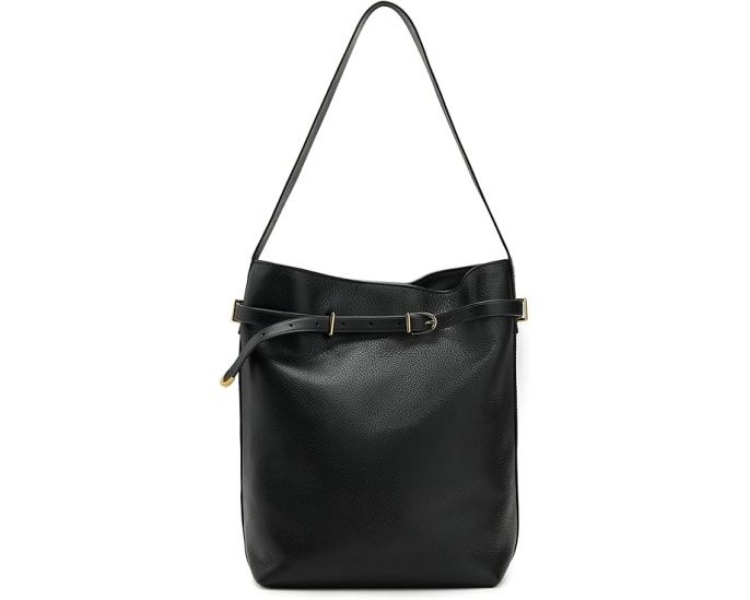 Кожаная сумка-ведро Belted Essential с ремнем от Madewell