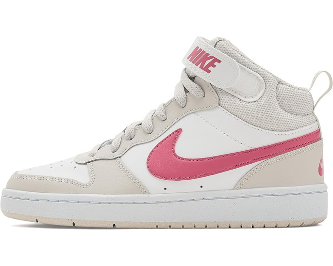 Кроссовки Nike Kids Court Borough Mid 2 для старших детей с кожаным верхом