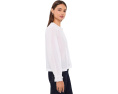 Madewell Ruffled Pintuck Top с высоким воротом