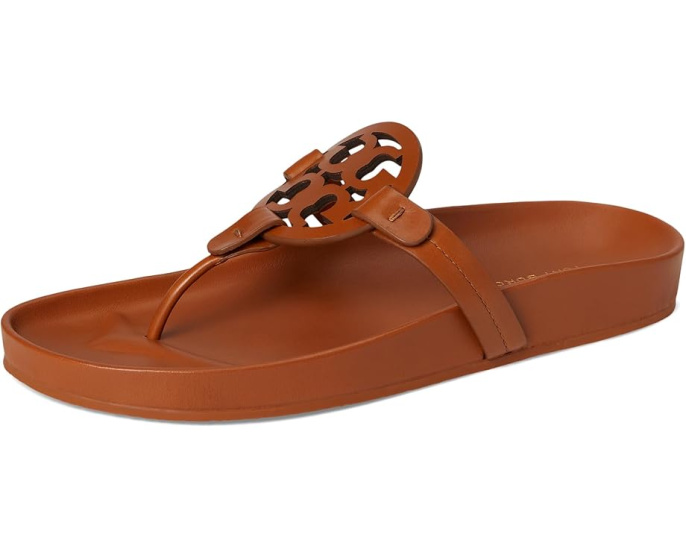 Сандалии Tory Burch Miller Cloud с перемычкой между пальцами и логотипом Double T