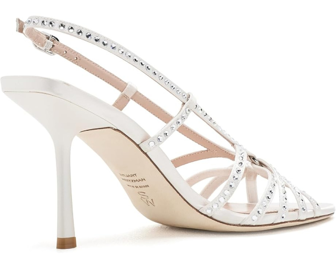 Босоножки Stuart Weitzman Carlyle Sandals 85 с квадратным мысом