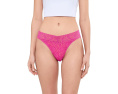 Синий набор стрингов Signature Lace Original Rise Thongs 3 Pack Hanky Panky