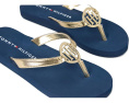 Tommy Hilfiger босоножки Crelina на танкетке золотистые