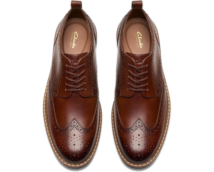 Clarks Aldwin Limit с кожаным верхом и сетчатой подкладкой