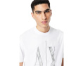 Футболка Armani Exchange Black Gold Icon Logo с круглым вырезом