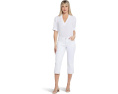 NYDJ Джинсы Petite Marilyn Crop Cuff в стиле Optic White
